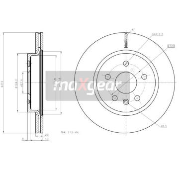 Brzdový kotouč MAXGEAR 19-2368