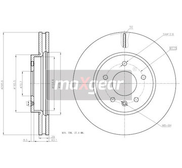 Brzdový kotouč MAXGEAR 19-2369