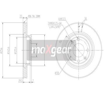 Brzdový kotouč MAXGEAR 19-2376