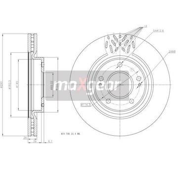 Brzdový kotouč MAXGEAR 19-2393