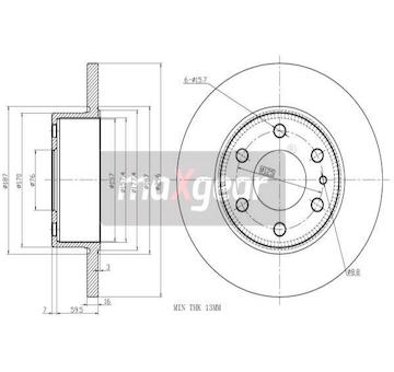 Brzdový kotouč MAXGEAR 19-2404