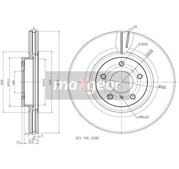 Brzdový kotouč MAXGEAR 19-2407