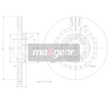 Brzdový kotouč MAXGEAR 19-2446