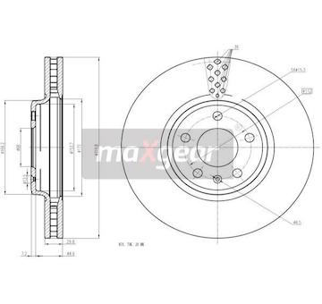 Brzdový kotouč MAXGEAR 19-2447