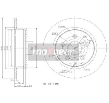 Brzdový kotouč MAXGEAR 19-2453
