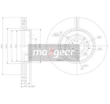 Brzdový kotouč MAXGEAR 19-2498