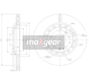 Brzdový kotouč MAXGEAR 19-2512