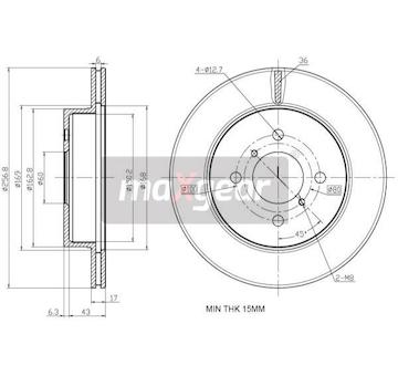 Brzdový kotouč MAXGEAR 19-2528