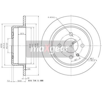 Brzdový kotouč MAXGEAR 19-2663
