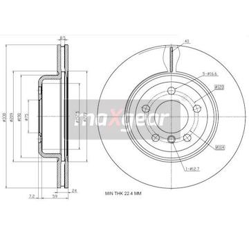 Brzdový kotouč MAXGEAR 19-2782