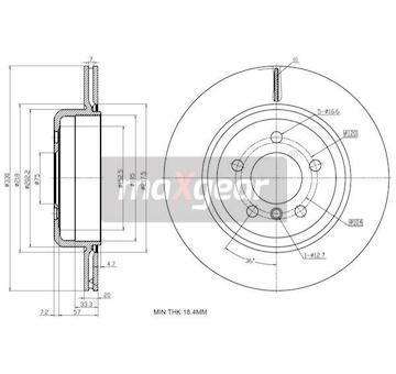 Brzdový kotouč MAXGEAR 19-2783