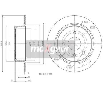 Brzdový kotouč MAXGEAR 19-2792