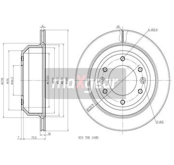 Brzdový kotouč MAXGEAR 19-3190