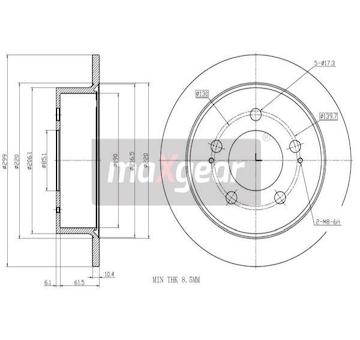 Brzdový kotouč MAXGEAR 19-3199