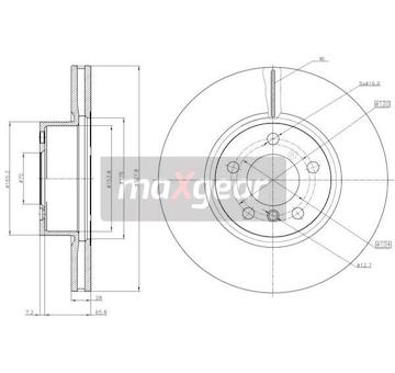 Brzdový kotouč MAXGEAR 19-3207