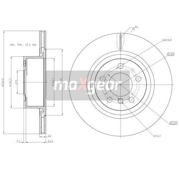Brzdový kotouč MAXGEAR 19-3208