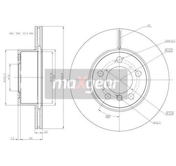 Brzdový kotouč MAXGEAR 19-3213