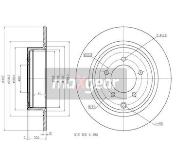 Brzdový kotouč MAXGEAR 19-3214