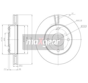 Brzdový kotouč MAXGEAR 19-3217