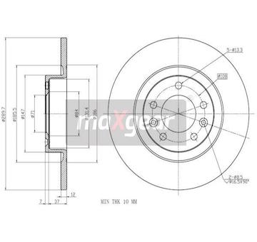 Brzdový kotouč MAXGEAR 19-3220