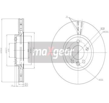 Brzdový kotouč MAXGEAR 19-3221