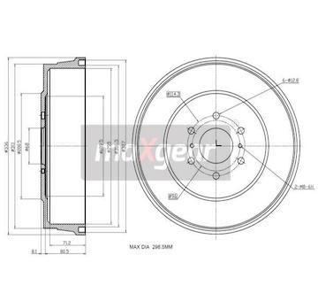 Brzdový buben MAXGEAR 19-3223