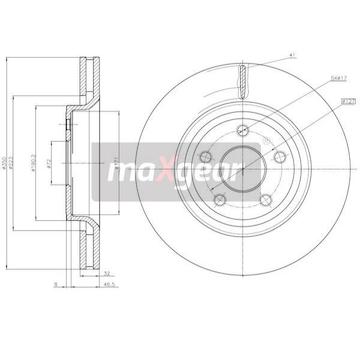 Brzdový kotouč MAXGEAR 19-3224