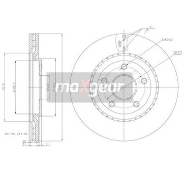 Brzdový kotouč MAXGEAR 19-3226