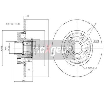 Brzdový kotouč MAXGEAR 19-3230