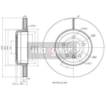 Brzdový kotouč MAXGEAR 19-3235
