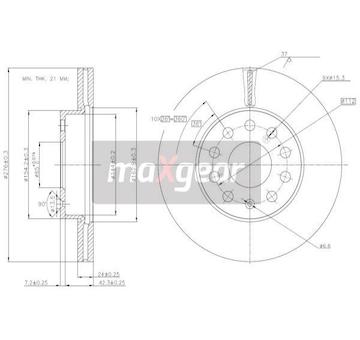 Brzdový kotouč MAXGEAR 19-3238