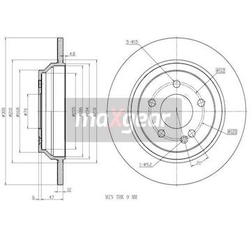 Brzdový kotouč MAXGEAR 19-3240