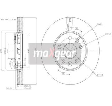Brzdový kotouč MAXGEAR 19-3241