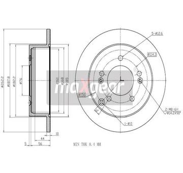 Brzdový kotouč MAXGEAR 19-3243