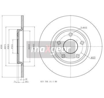Brzdový kotouč MAXGEAR 19-3244