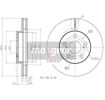 Brzdový kotouč MAXGEAR 19-3340