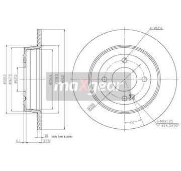 Brzdový kotouč MAXGEAR 19-3342