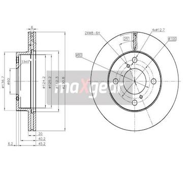 Brzdový kotouč MAXGEAR 19-3346