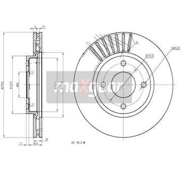 Brzdový kotouč MAXGEAR 19-3353