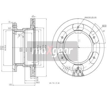 Brzdový kotouč MAXGEAR 19-3356