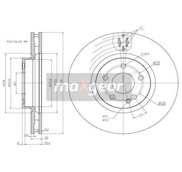 Brzdový kotouč MAXGEAR 19-3359
