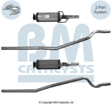 Filtr sazových částic, výfukový systém BM CATALYSTS BM11019