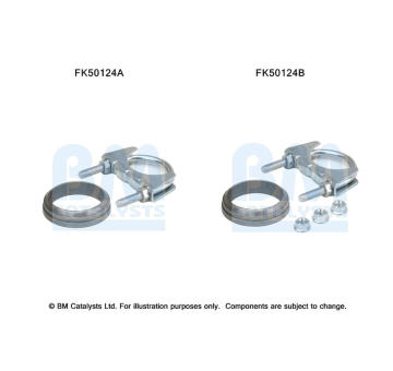 Montážní sada, výfuková trubka BM CATALYSTS FK50124