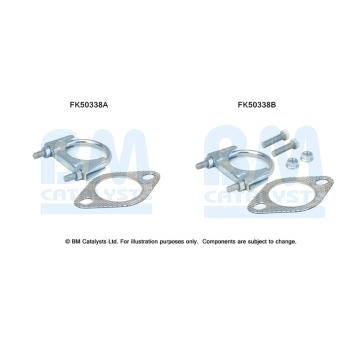 Montážní sada, výfuková trubka BM CATALYSTS FK50338