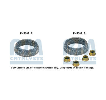 Montážní sada, výfuková trubka BM CATALYSTS FK50871