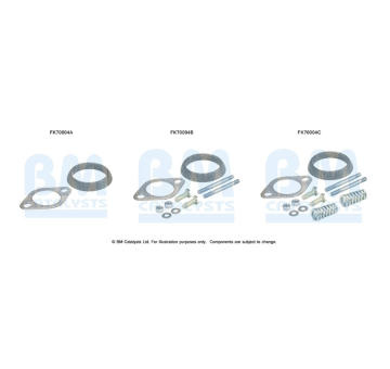 Montážní sada, výfuková trubka BM CATALYSTS FK70004