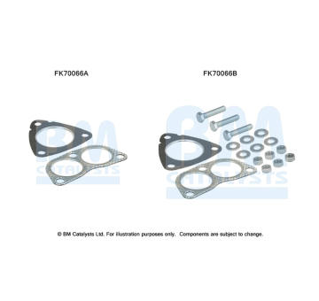 Montážní sada, výfuková trubka BM CATALYSTS FK70066