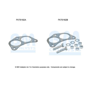 Montážní sada, výfuková trubka BM CATALYSTS FK70182