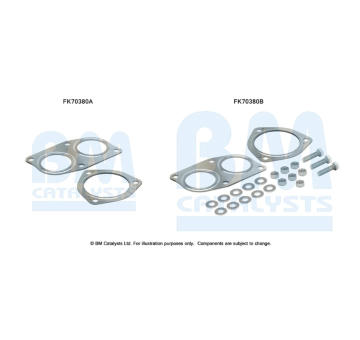 Montážní sada, výfuková trubka BM CATALYSTS FK70380