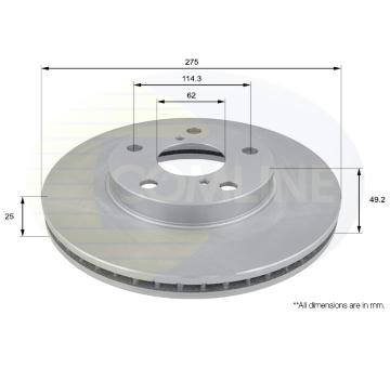 Brzdový kotúč COMLINE ADC01100V